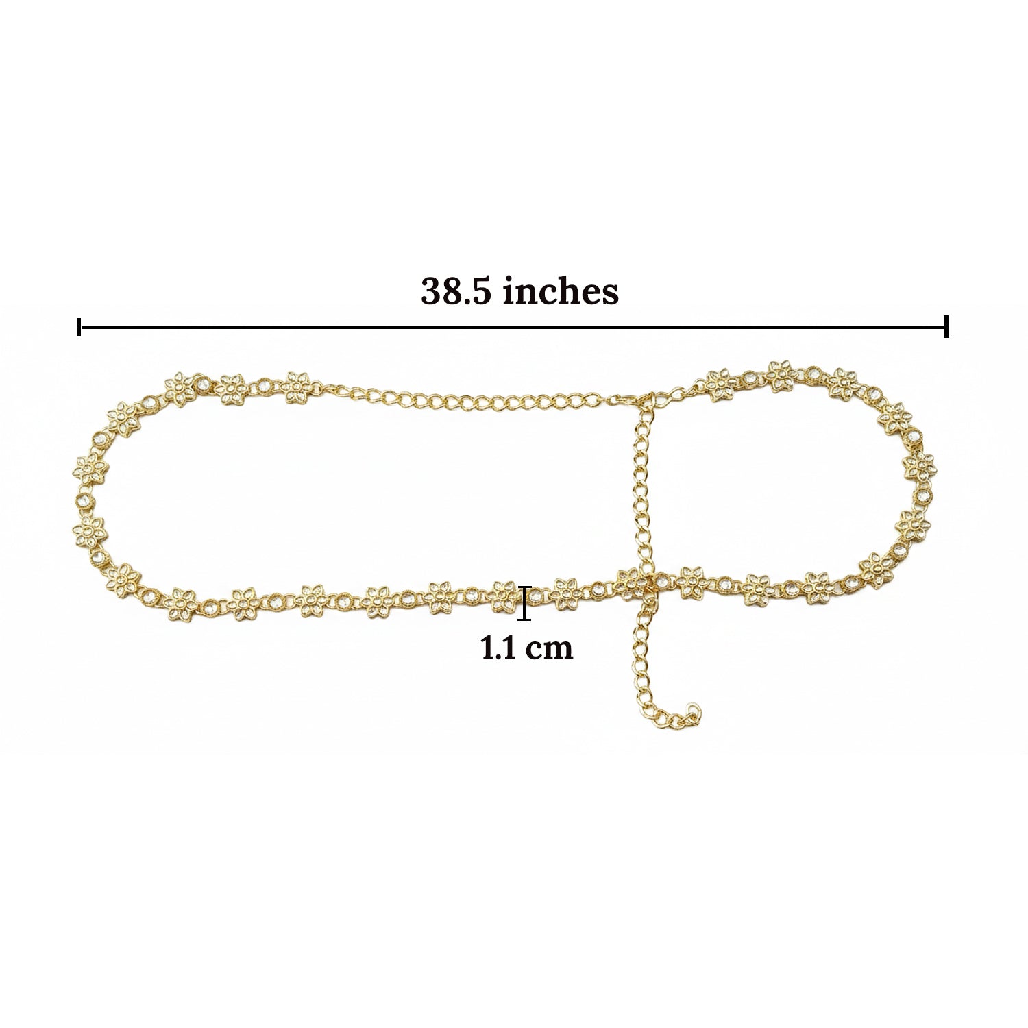 Riwaayat Floral Kundan Kamarband