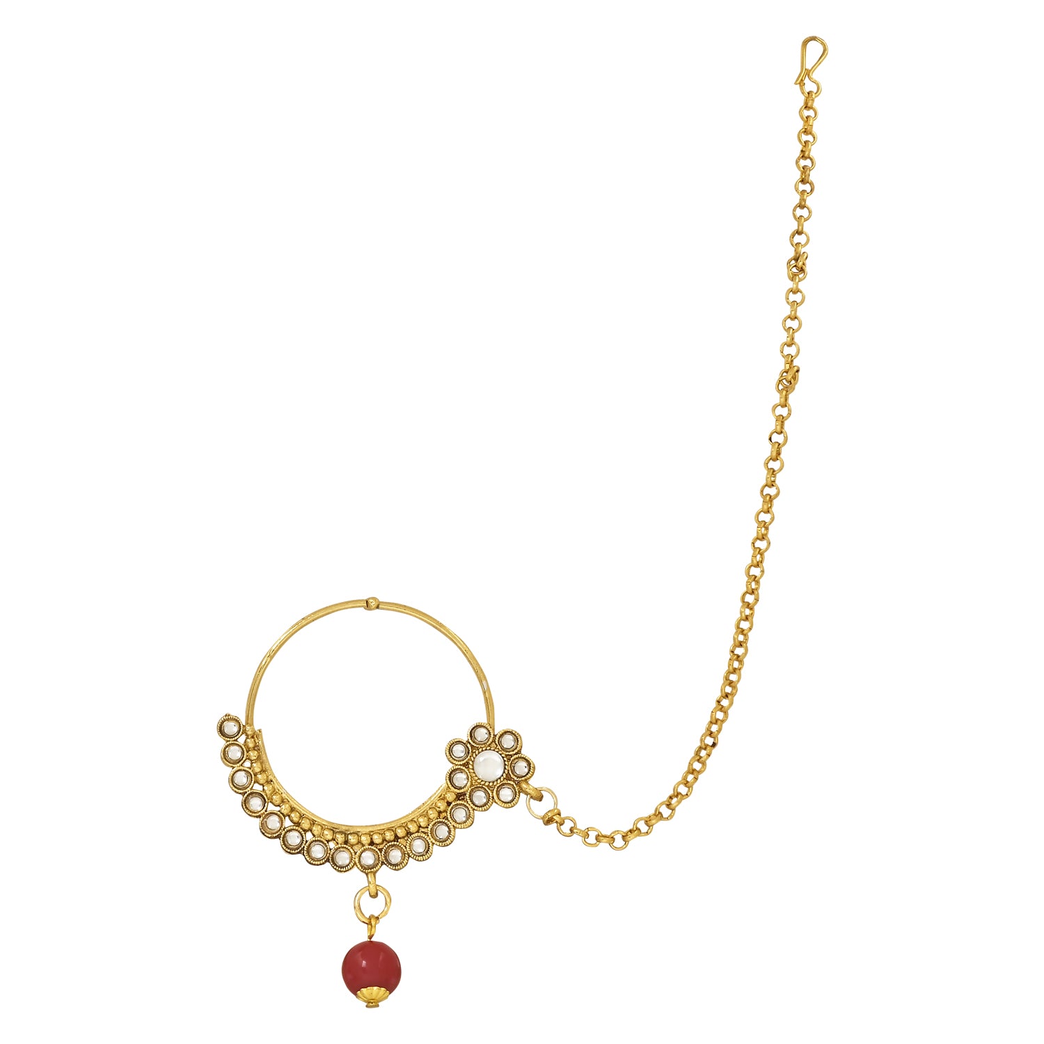 Kangana Maroon Bridal Jewellery Set