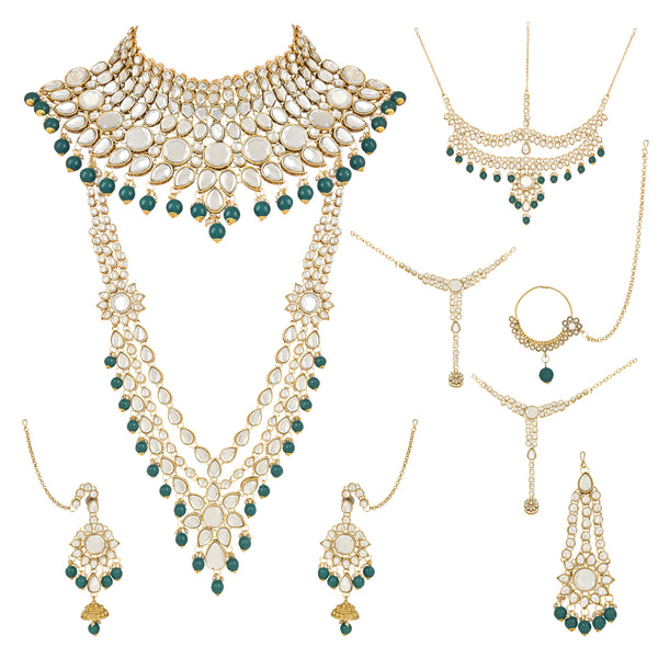 Suhasini Green Bridal Jewellery Set