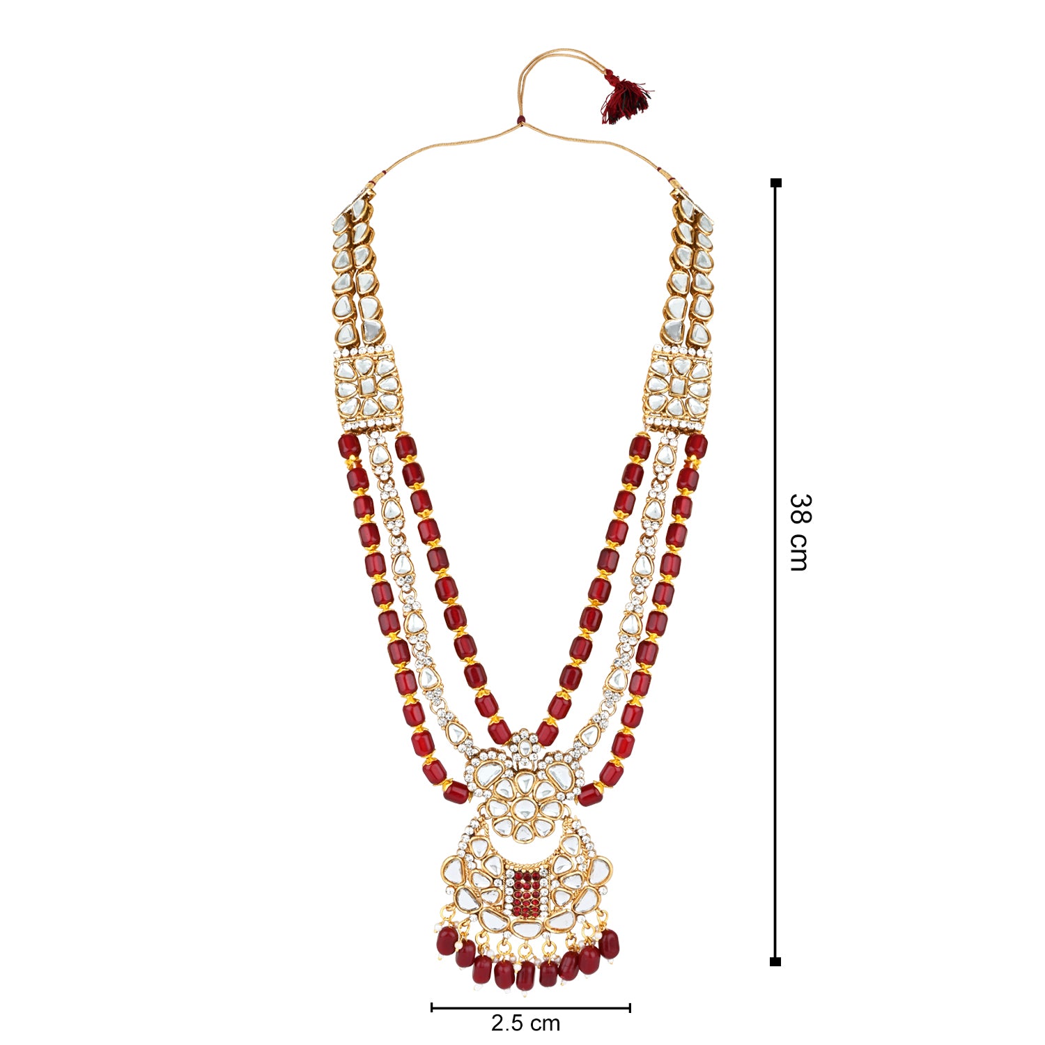 Vaibhavi Maroon Bridal Jewellery Set