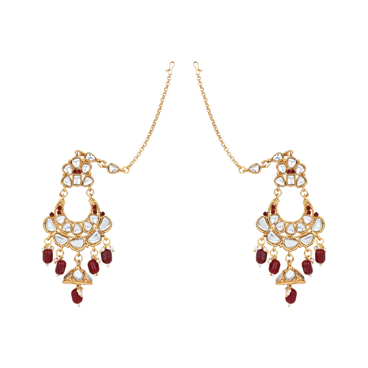 Vaibhavi Maroon Bridal Jewellery Set