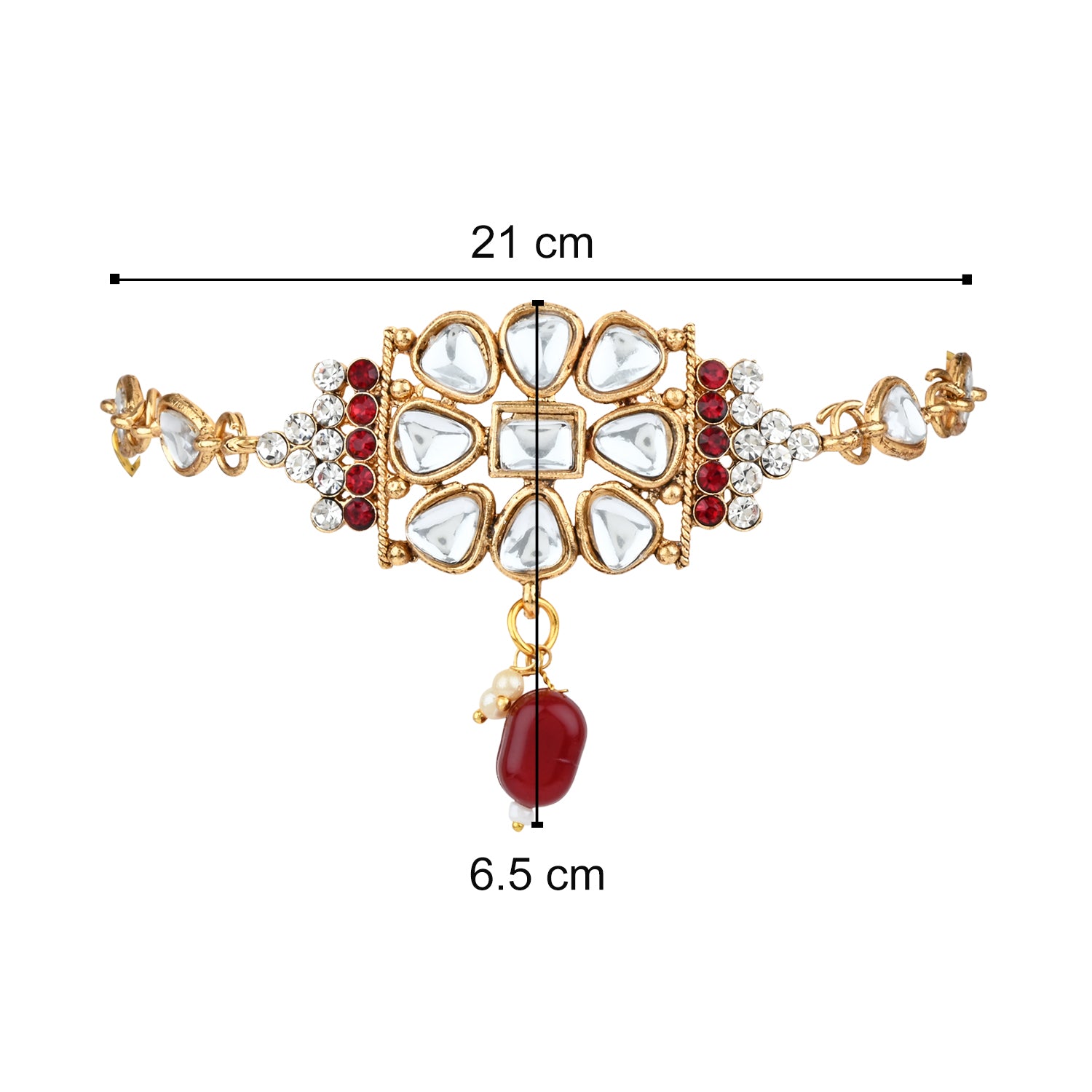Vaibhavi Maroon Bridal Jewellery Set