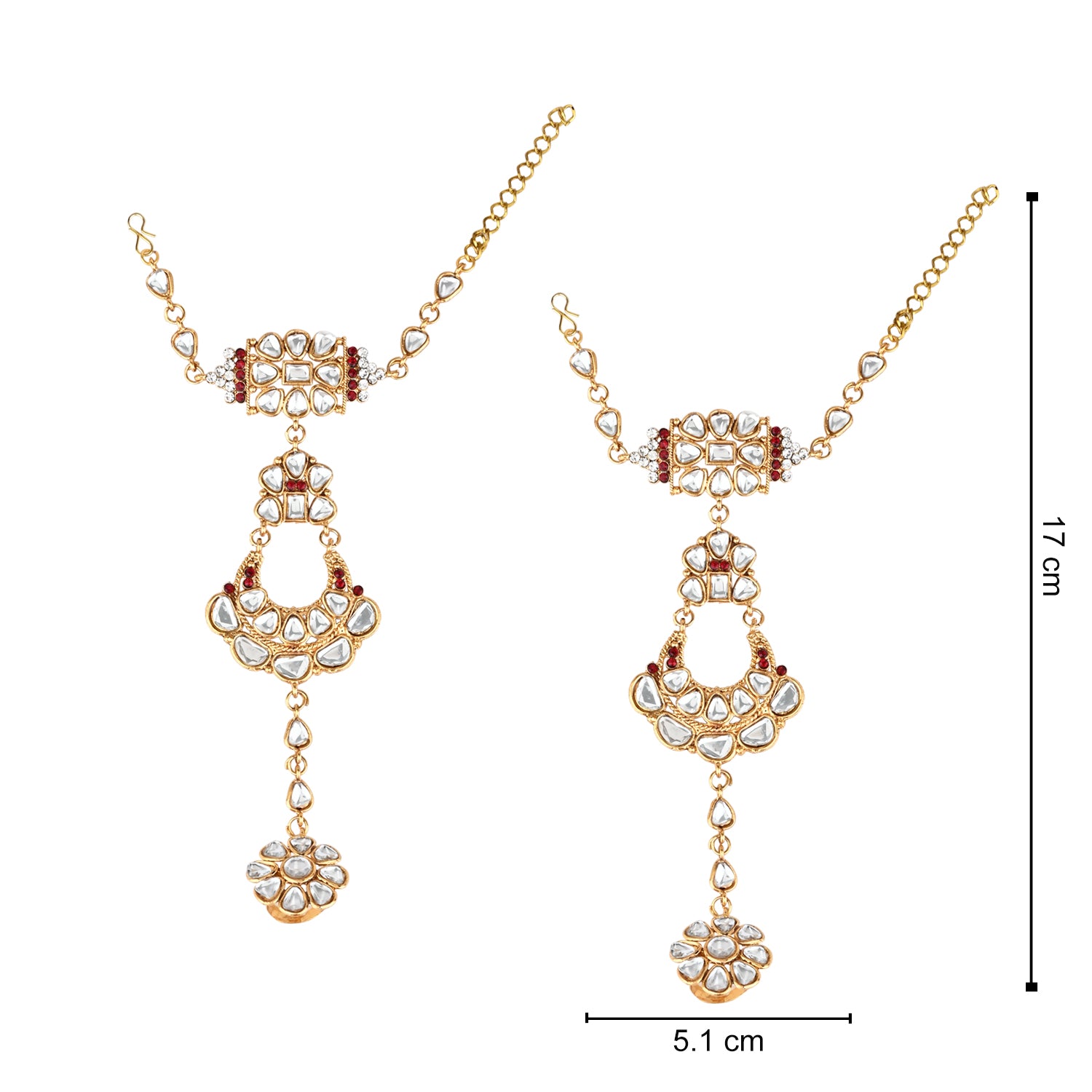 Vaibhavi Maroon Bridal Jewellery Set