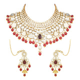 Pratyusha Maroon Bridal Jewellery Set