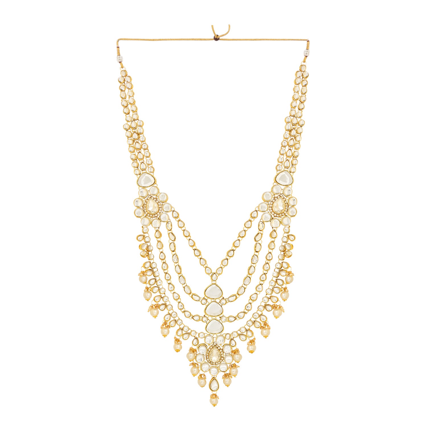 Pratyusha White Bridal Jewellery Set