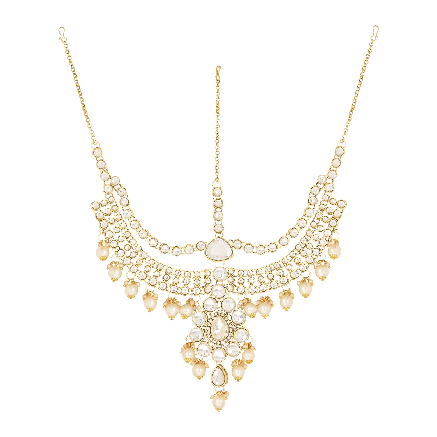 Pratyusha White Bridal Jewellery Set