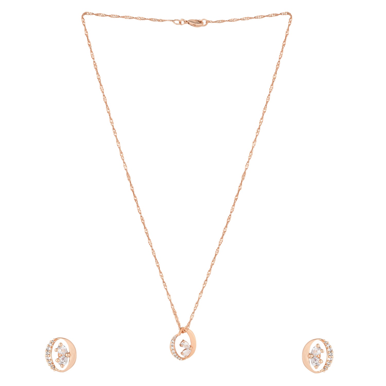 Samara Rose Gold  Pendant Set