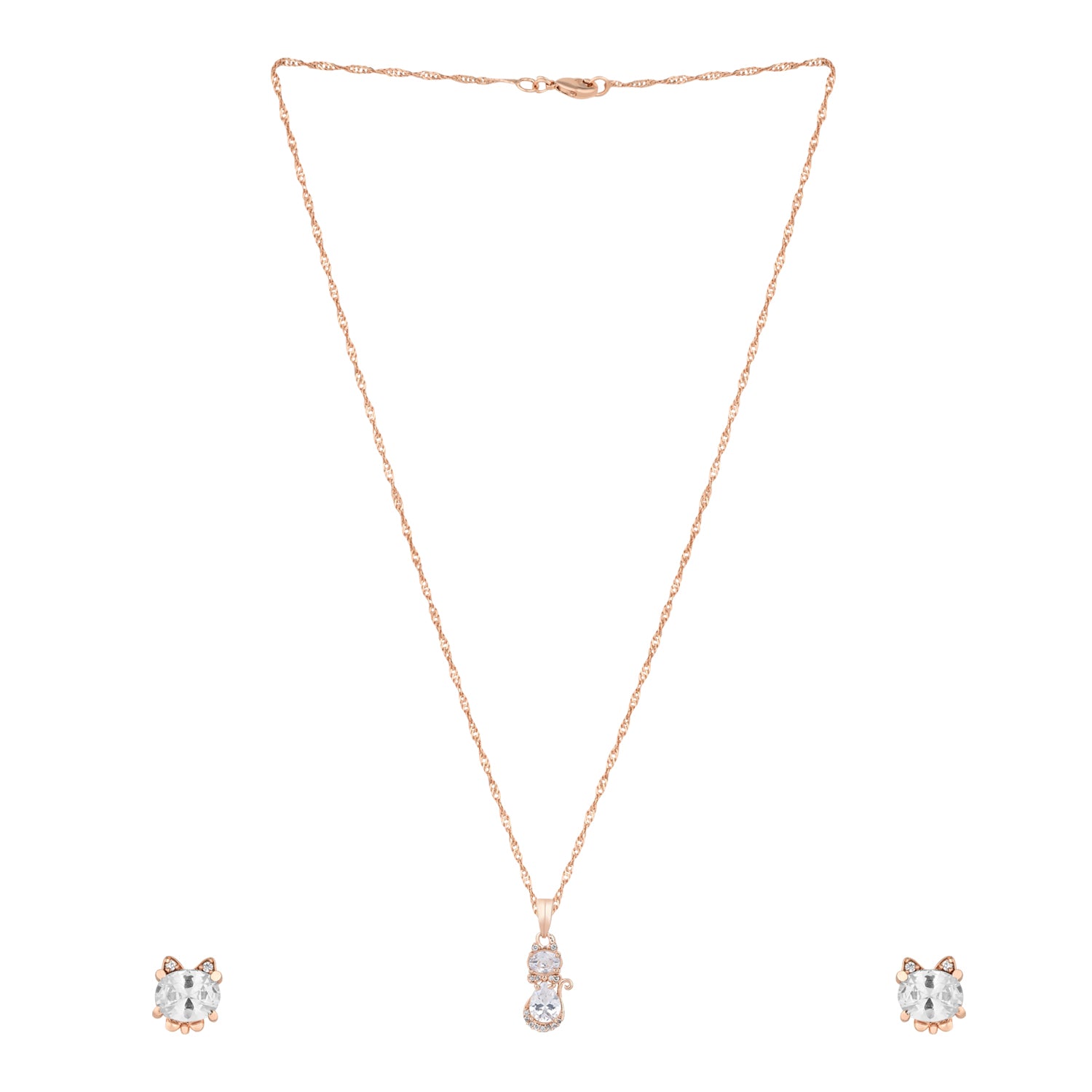 Toshi Rose Gold Pendant Set