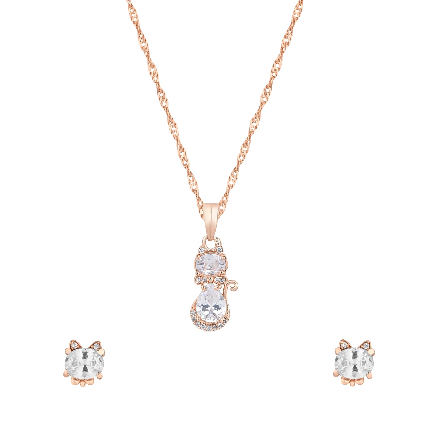 Toshi Rose Gold Pendant Set