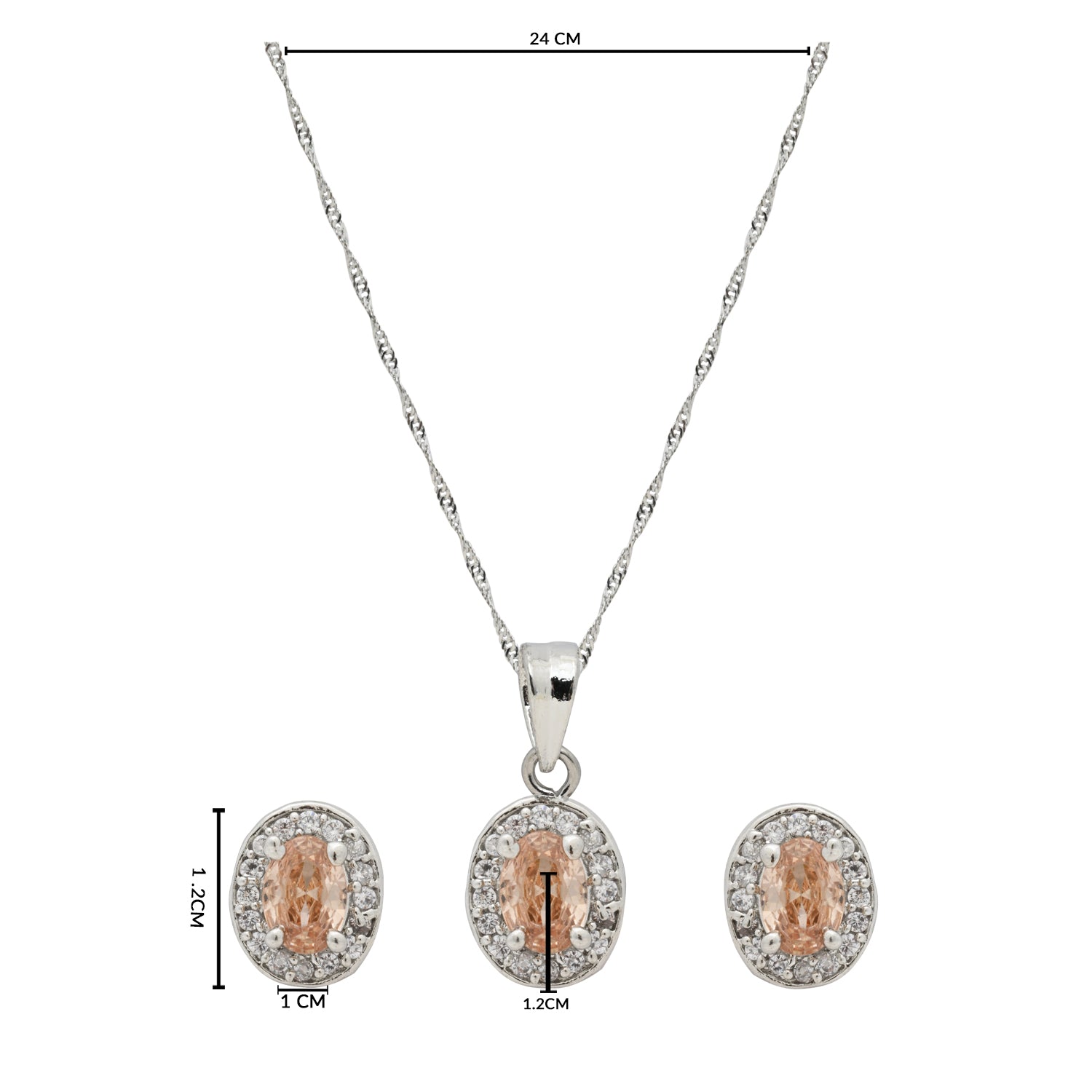 Reyona Silver Pendant Set