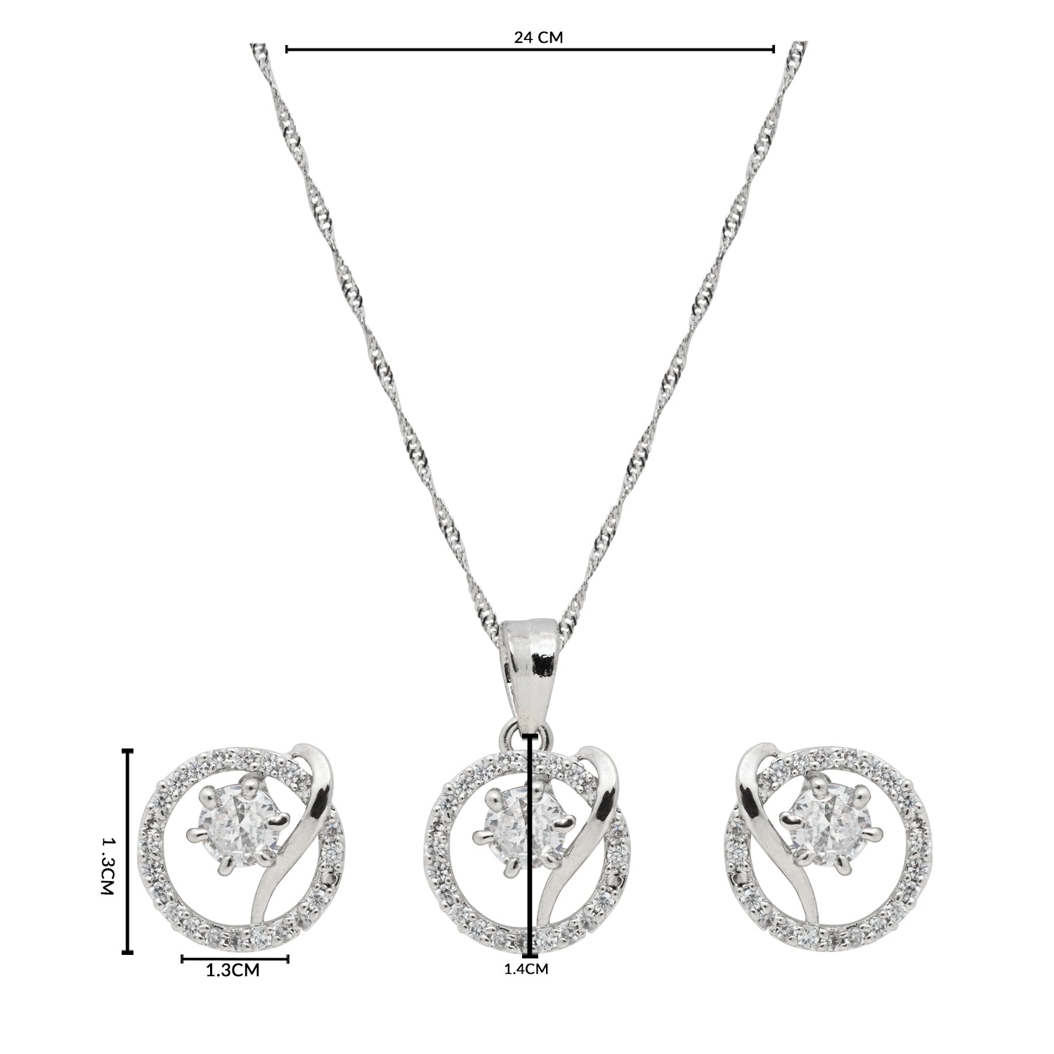 Vridisha Shine Pendant Set