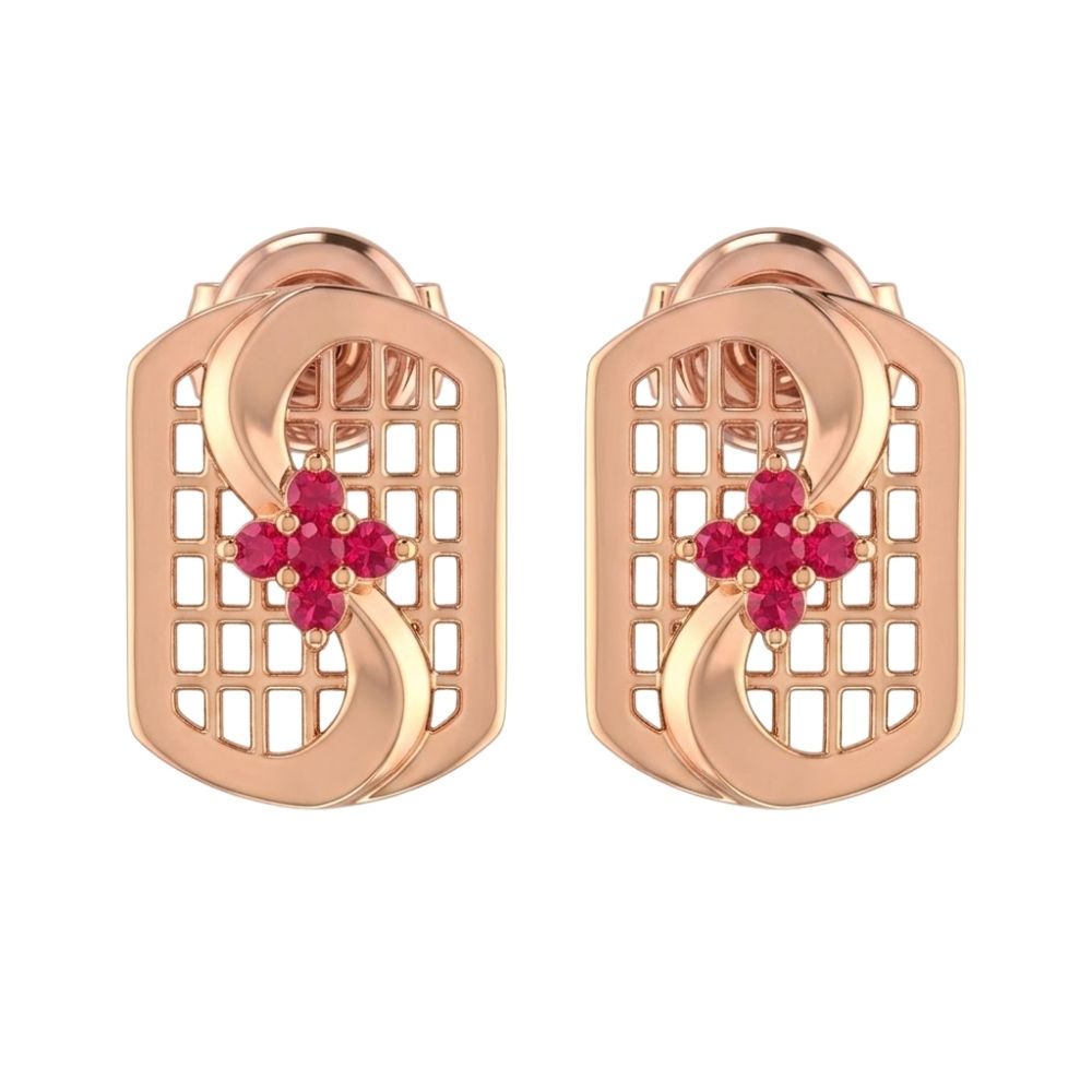 Johanna- Rose Gold Ruby Pendant Set