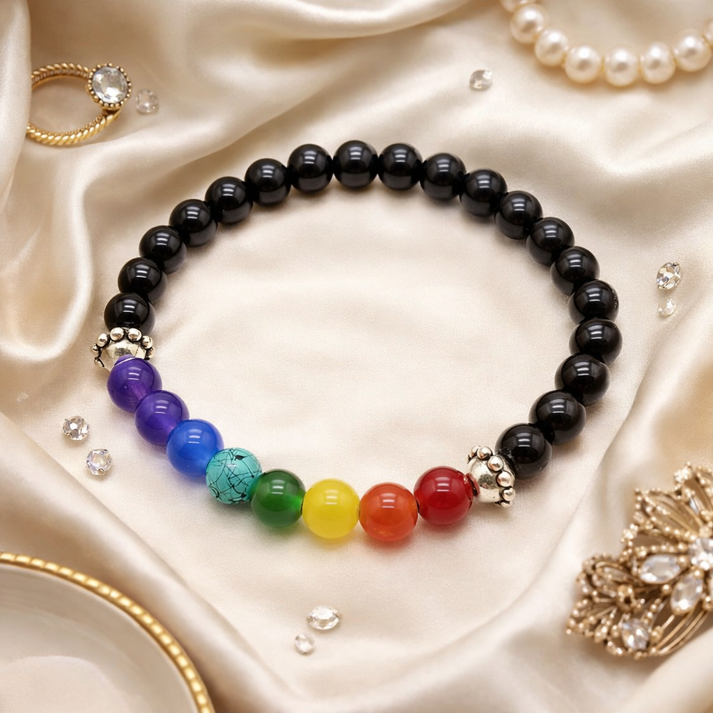 7 Chakra Healing Bracelet For Men & Women - Balances Energy & Promotes Healing