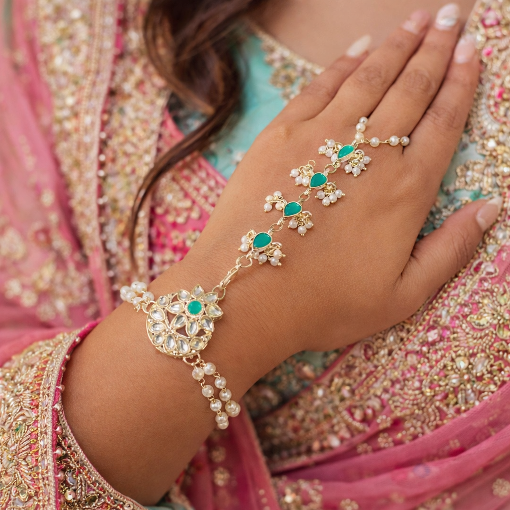 AALIYAH - 2 Way Versatile Green HaathPanja