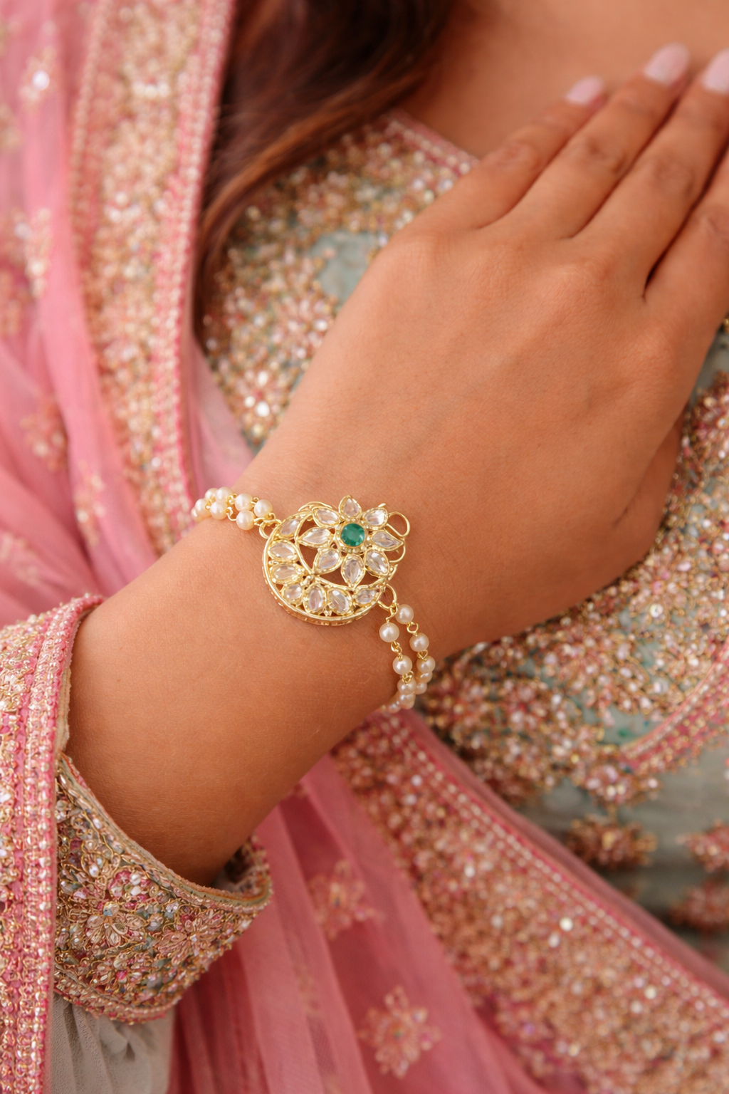 AALIYAH - 2 Way Versatile Green HaathPanja