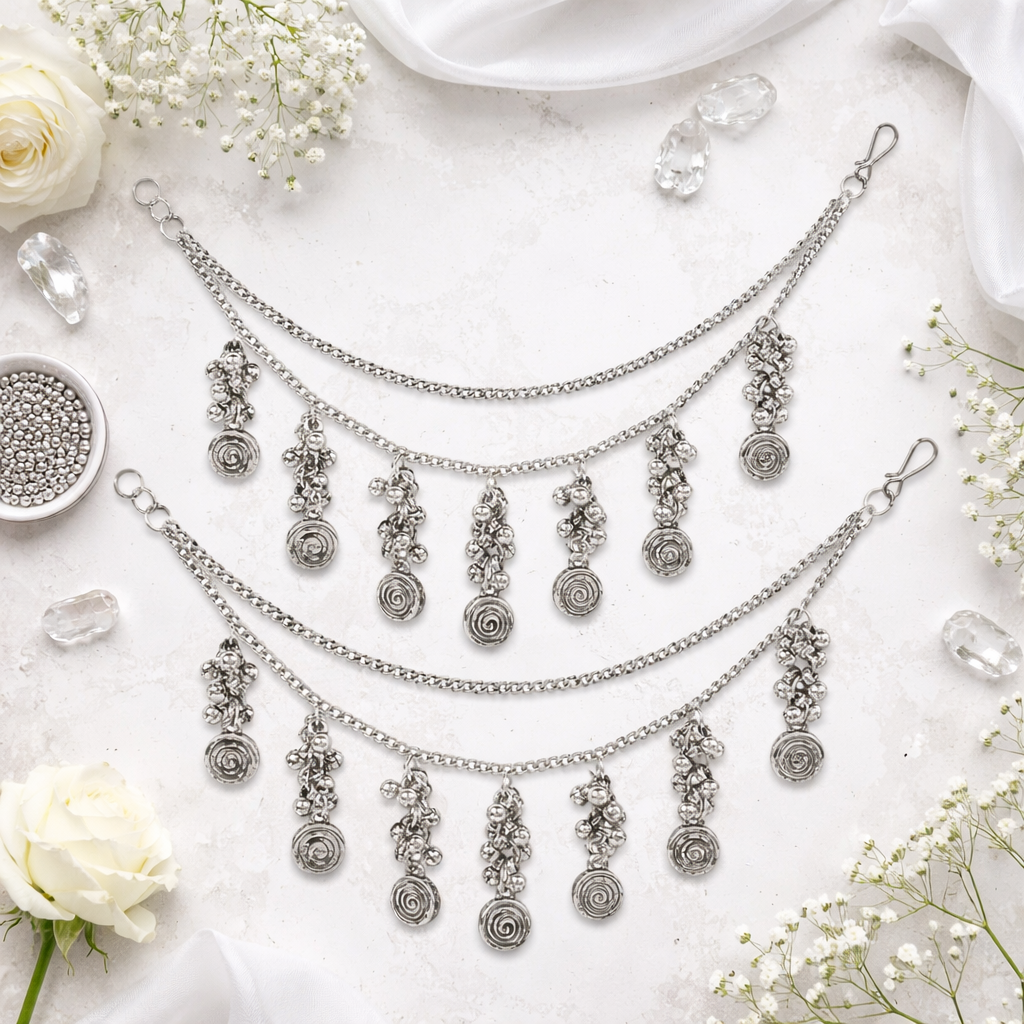 Ivana - Oxidised Earchain