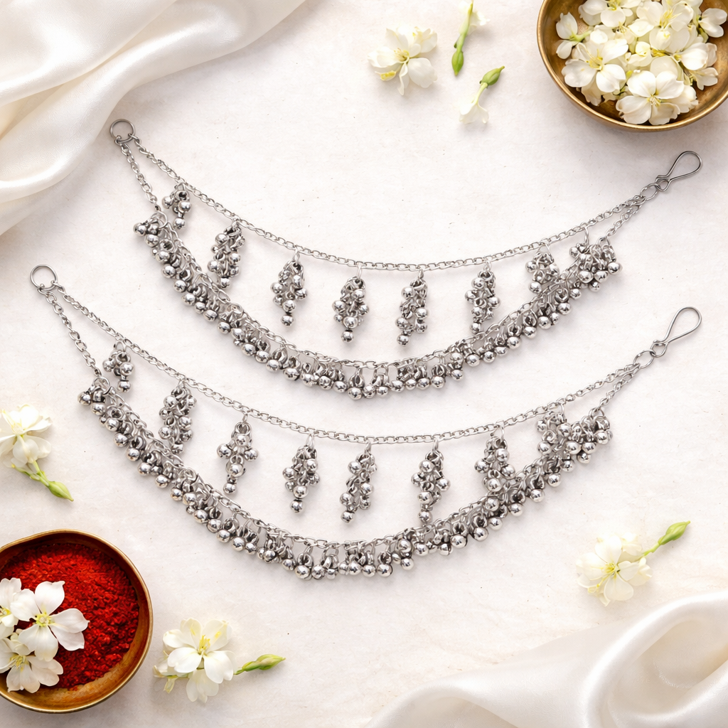 Adwita - Oxidised Earchain