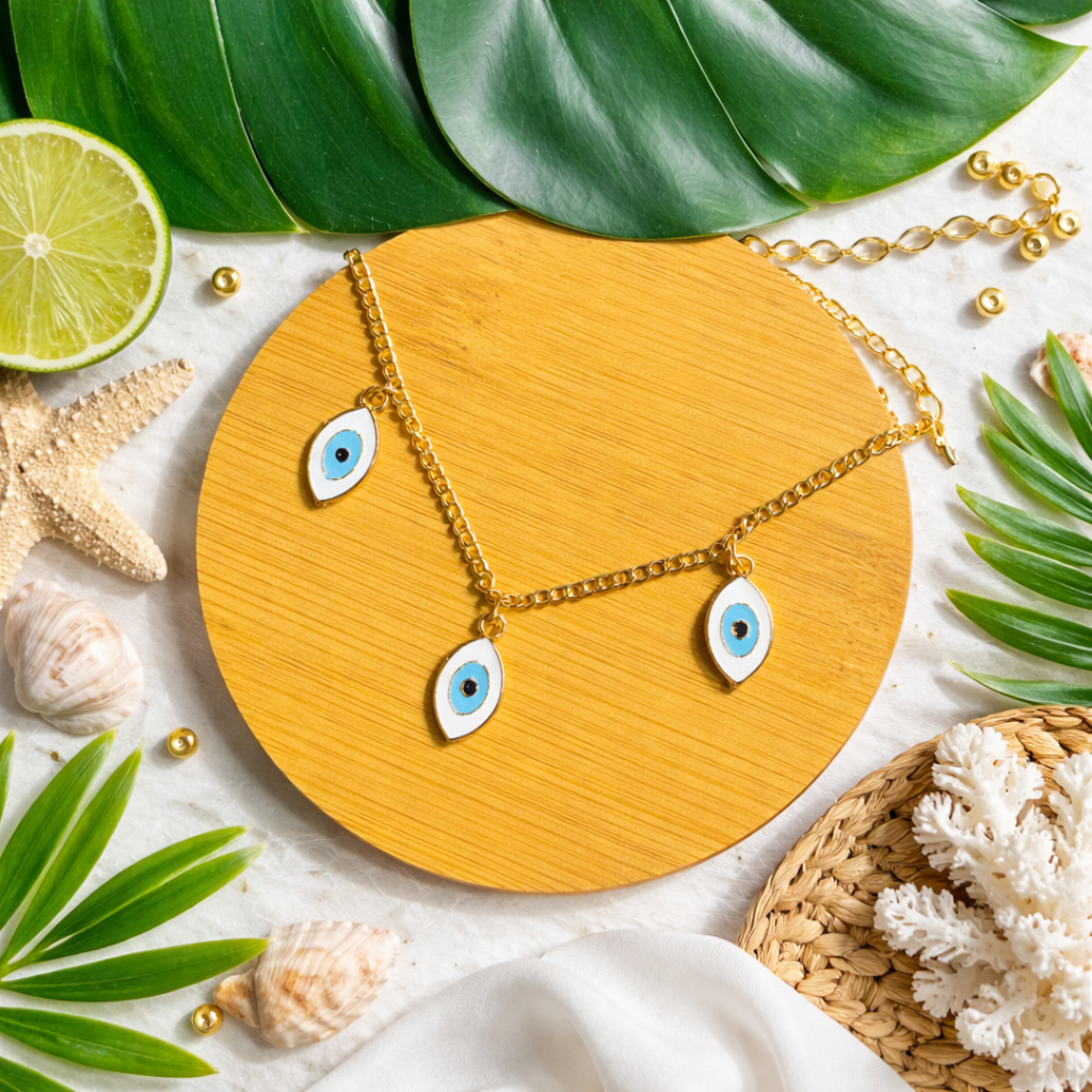 Triple Evil Eye Charm Bracelet