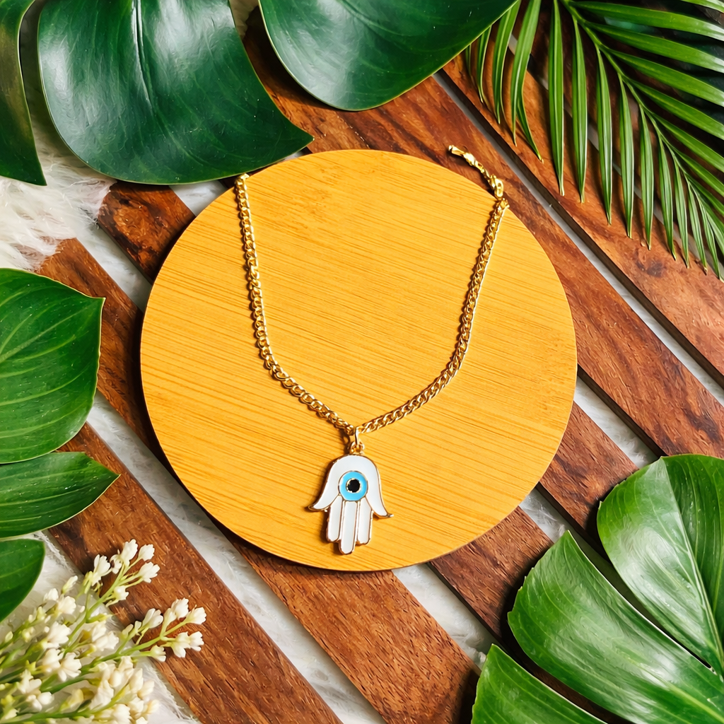 Hamsa Hand Evil Eye Charm Bracelet