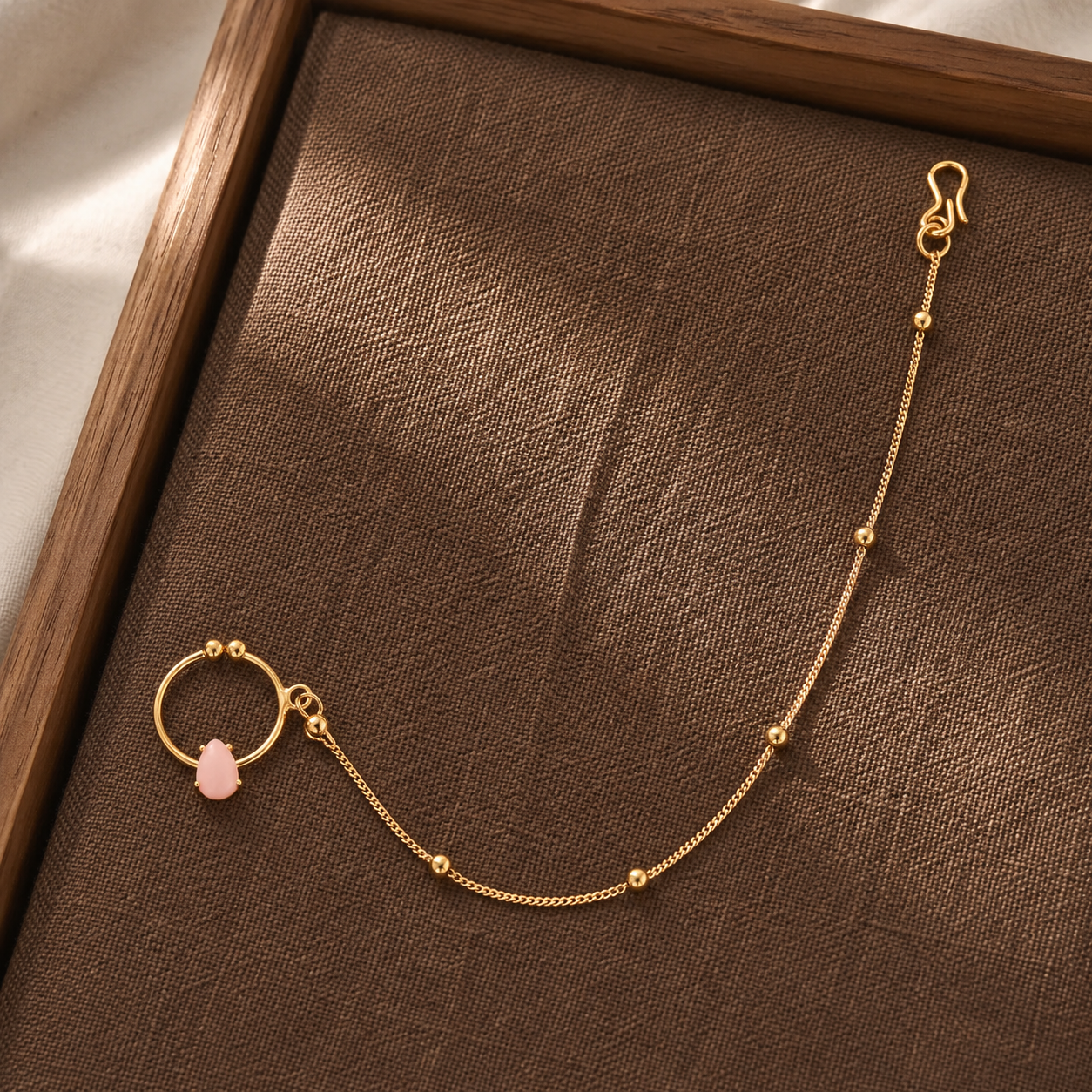 Ruhi Pink Nose Ring