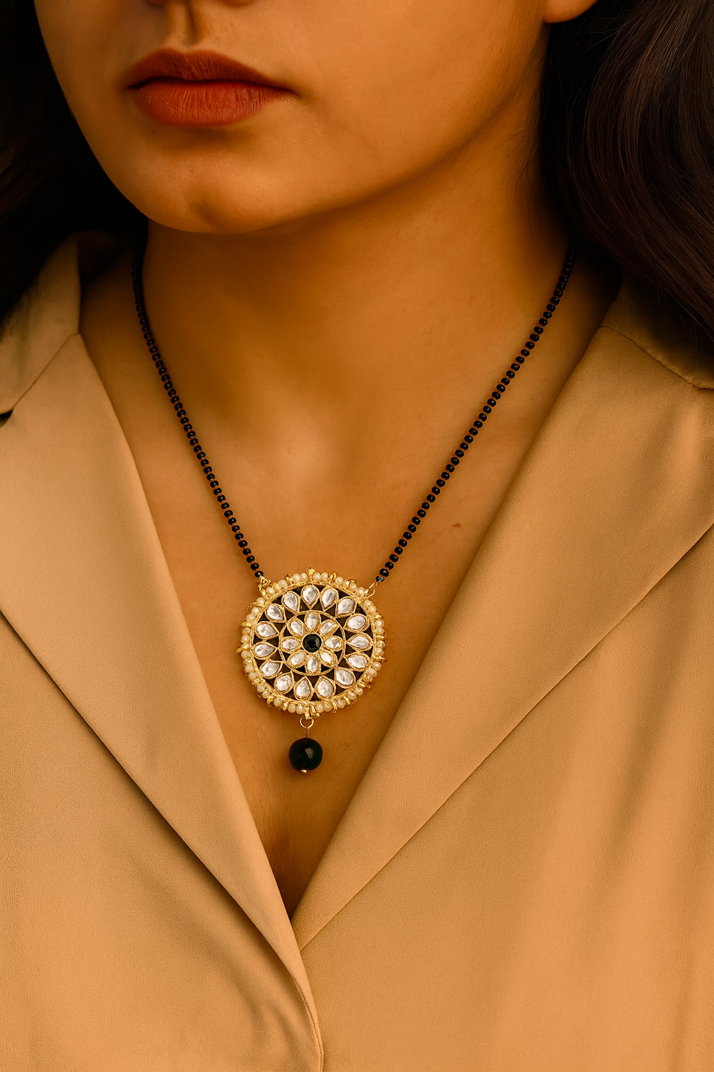 Preksha Green Mangalsutra