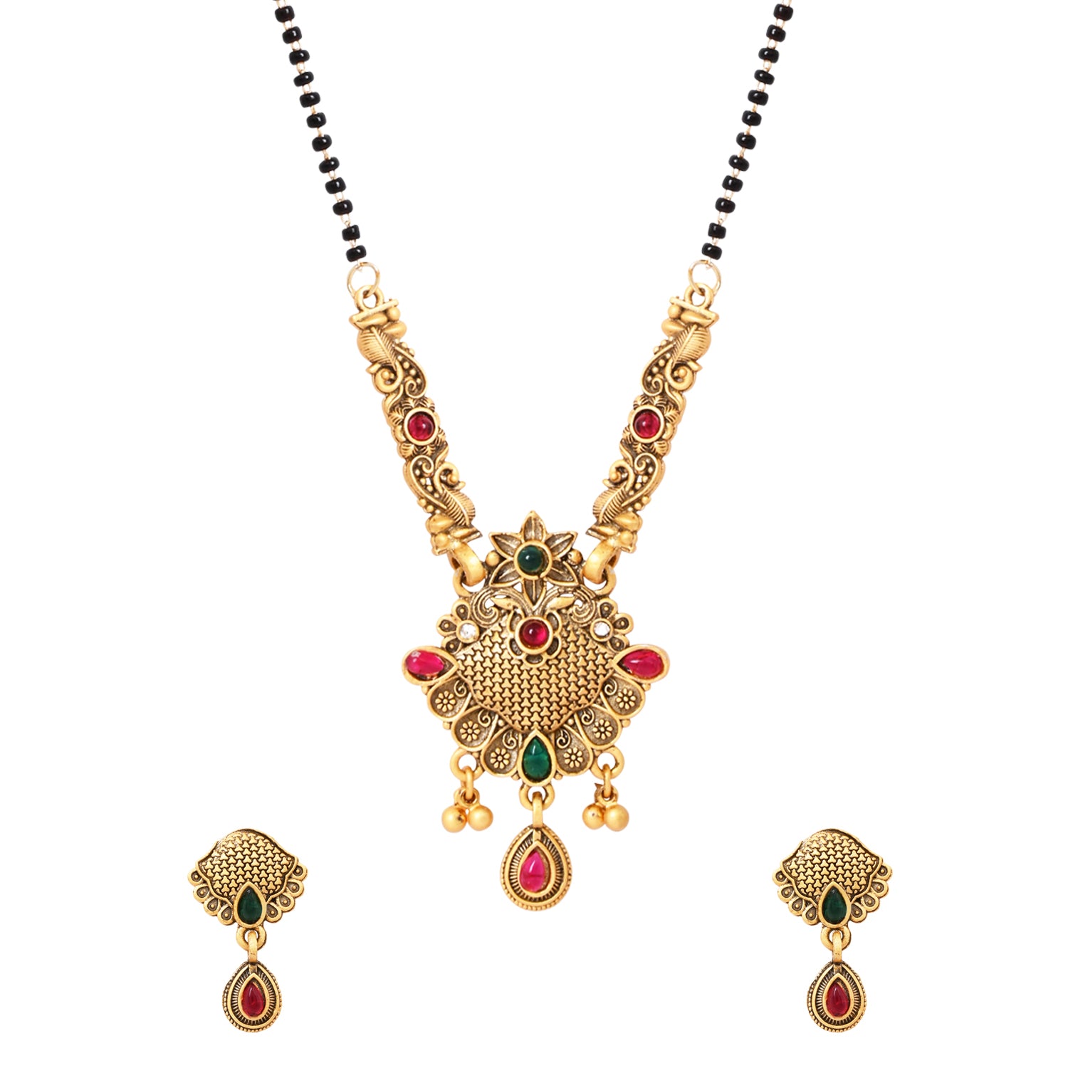 Ishvi  – Temple Design Mangalsutra for a Timeless Look
