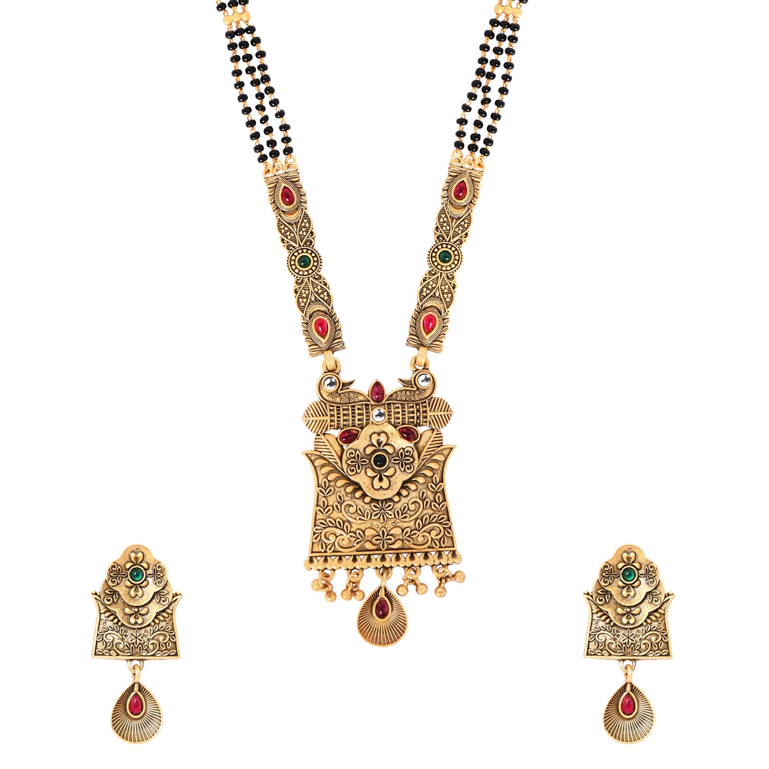 Keyaara - Gold-Tone Traditional Mangalsutra for Women