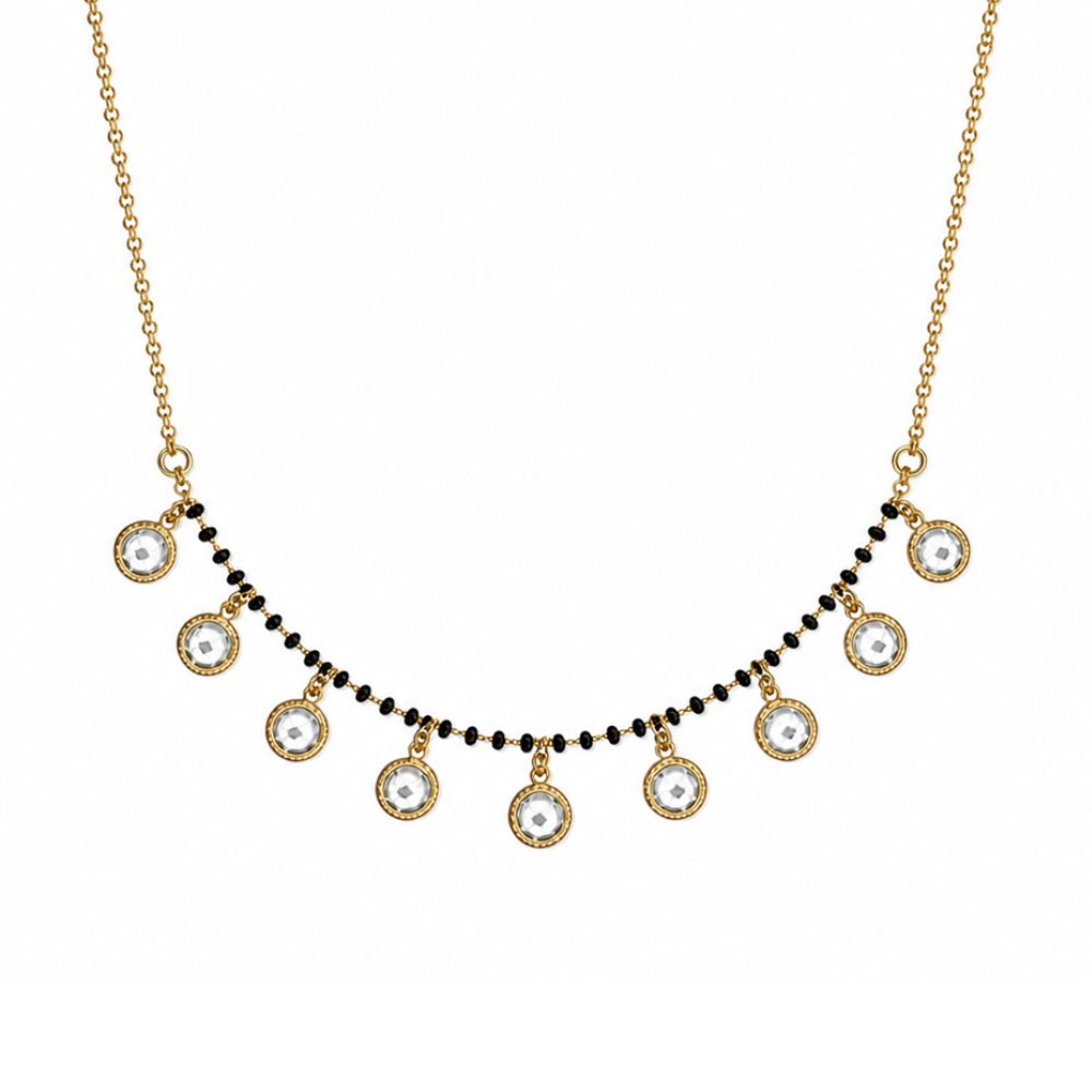 Akhila- Mangalsutra Necklace with American Diamond Style Stones