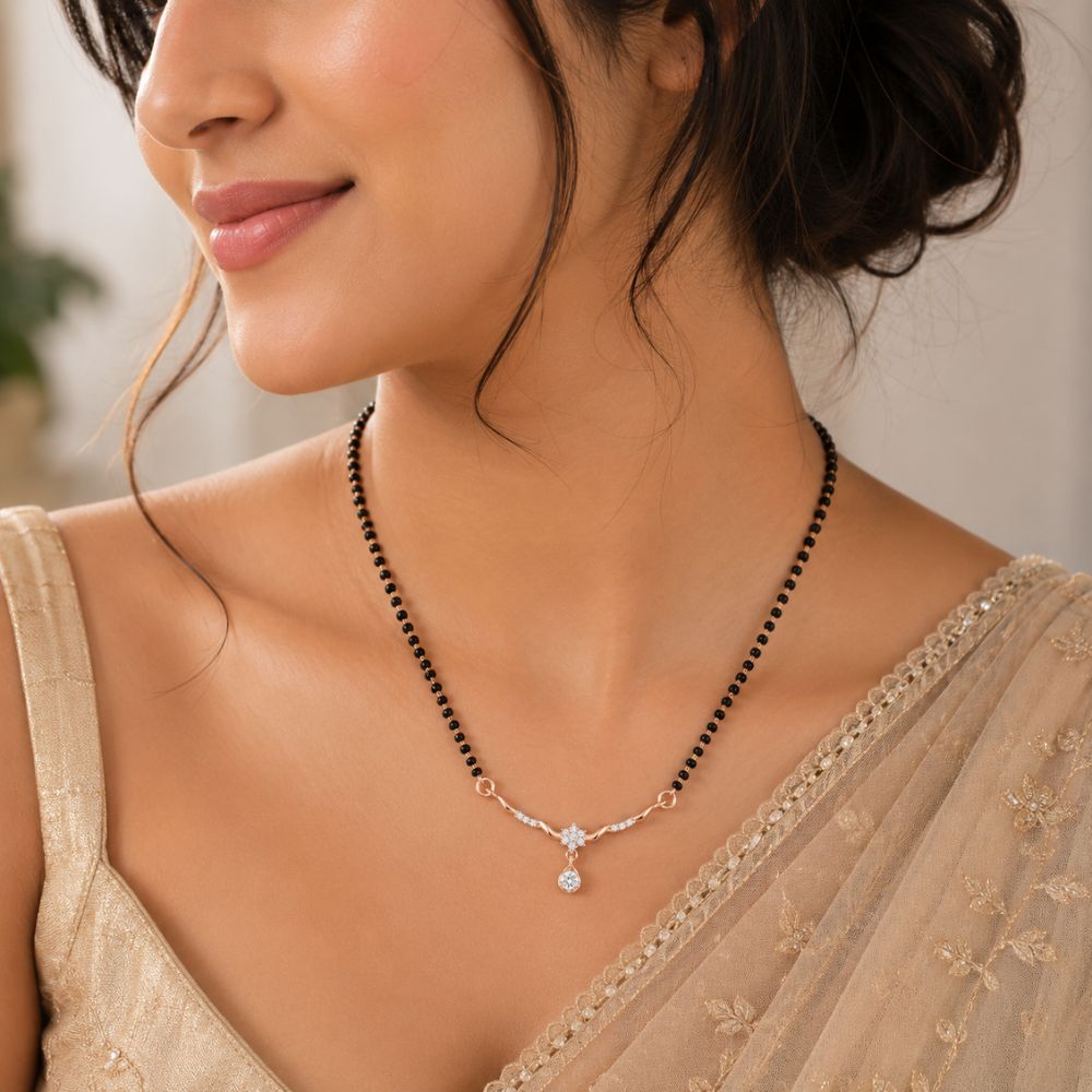 Prisha Rose Gold Mangalsutra