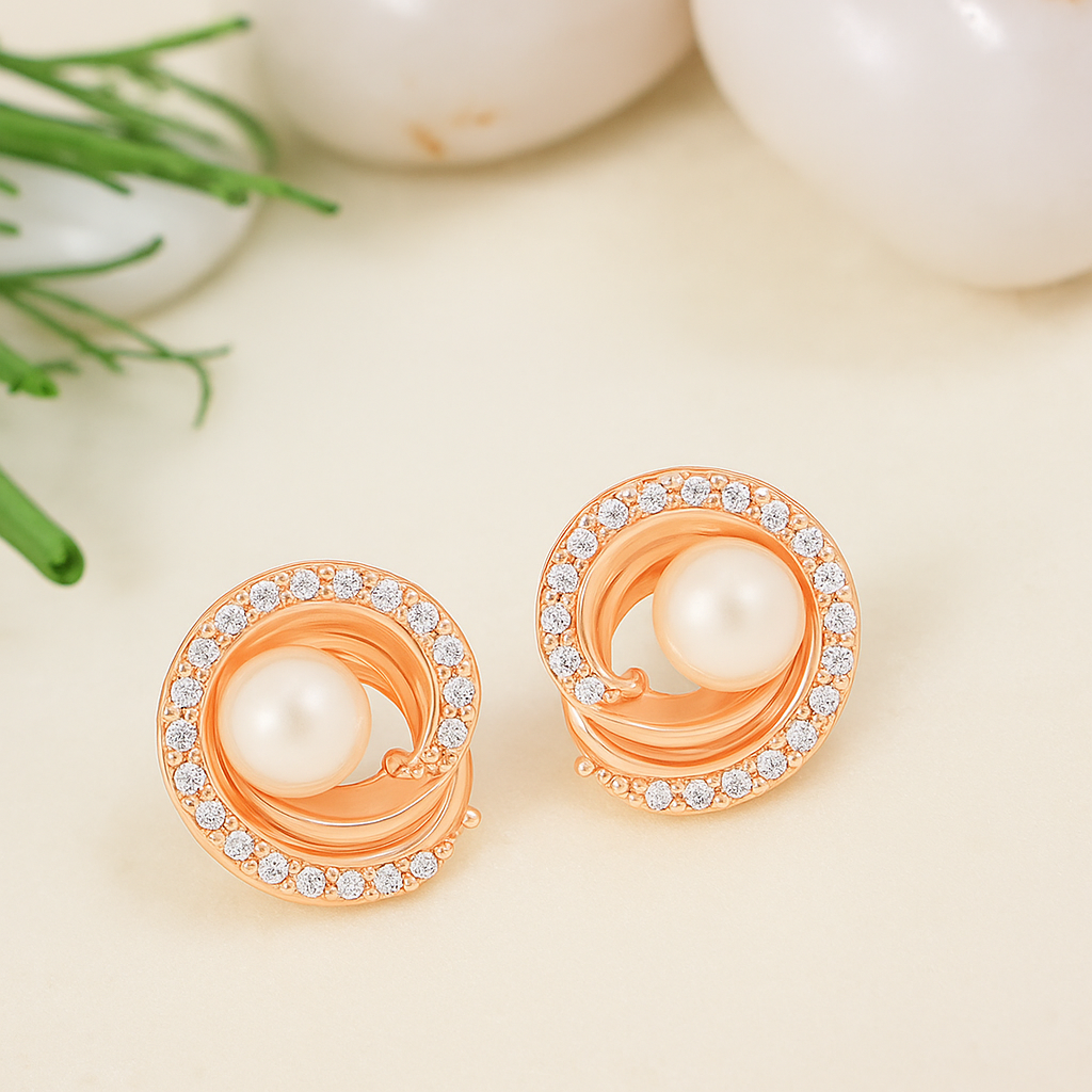 Ekrukti -Rose Gold  Studs