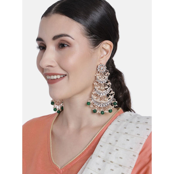 (Pack of 2) Kundan and Pearl Earrings