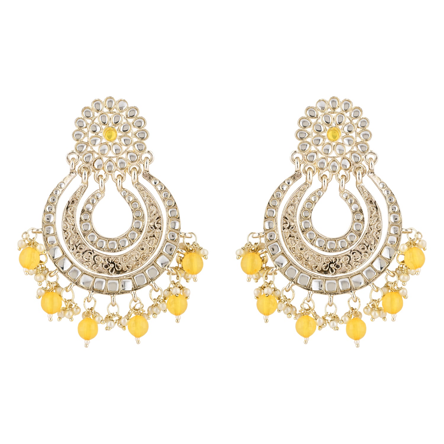 MUSKAN Yellow EARRINGS