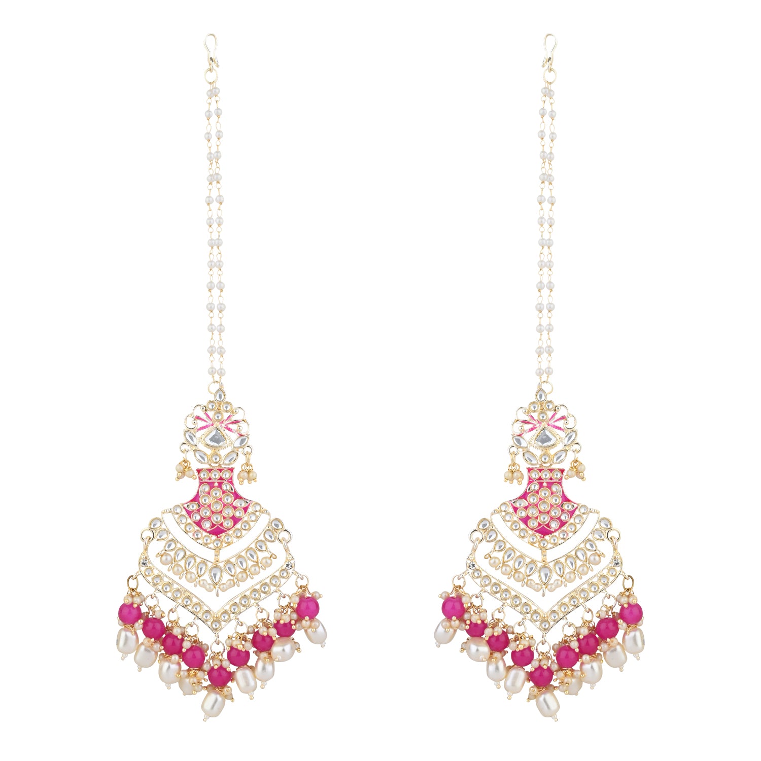 Pihu Raani Pink Earrings