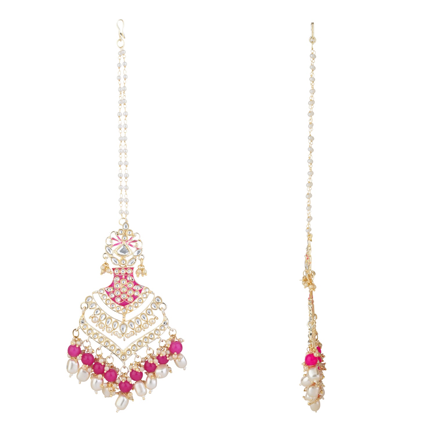 Pihu Raani Pink Earrings