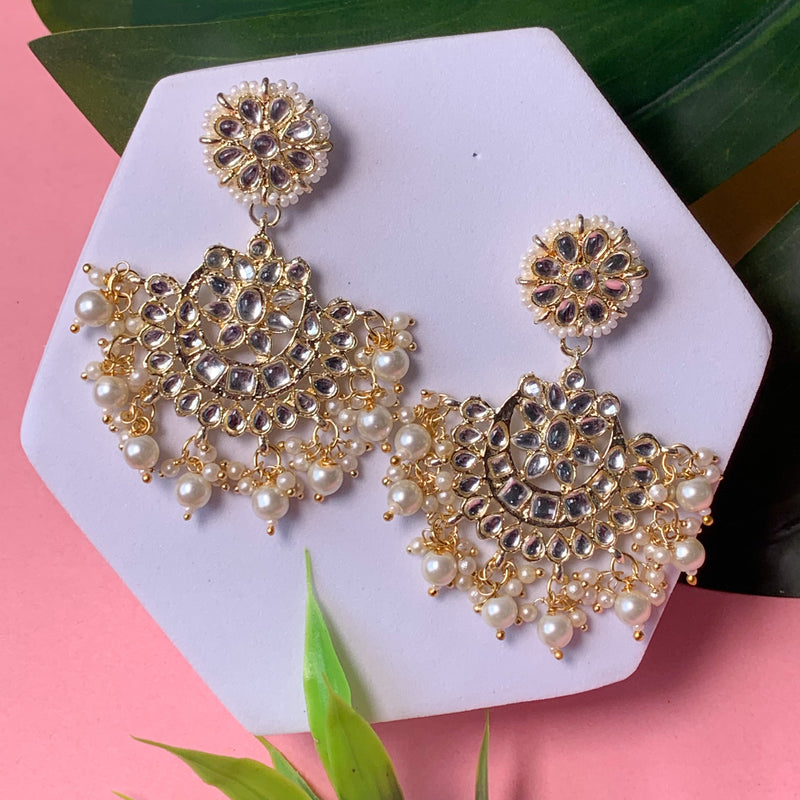 Sadika White Earrings