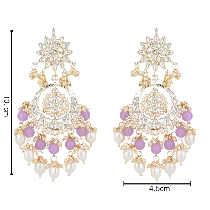 Aanya Purple Chandbalis