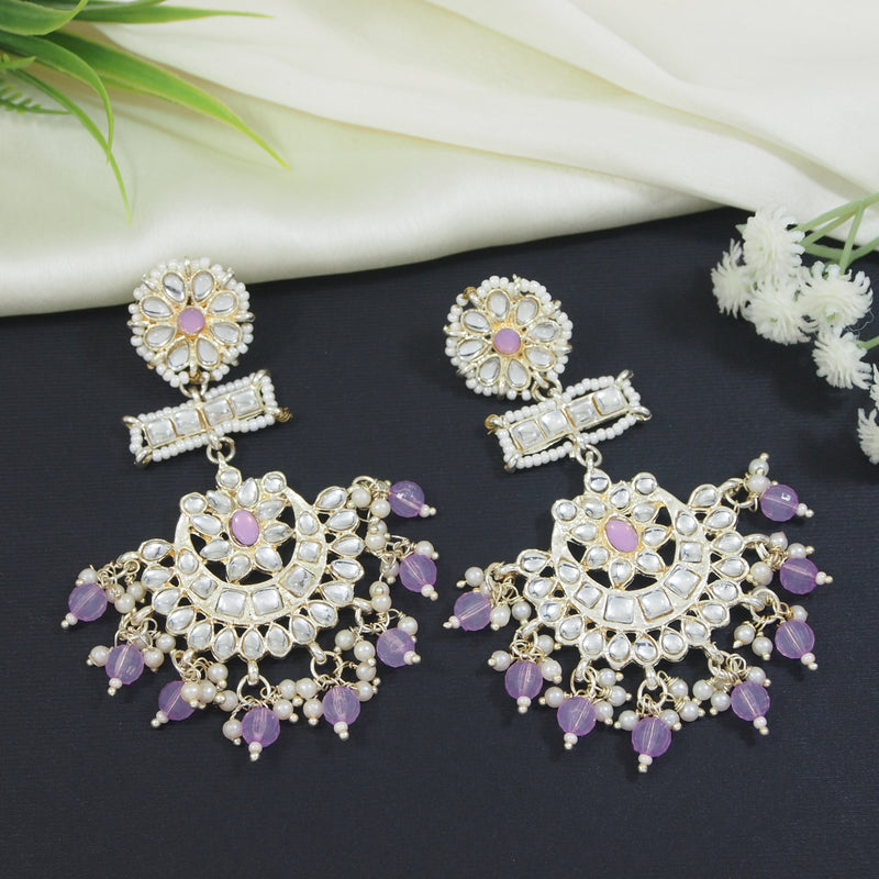 Sonam Purple Earrings