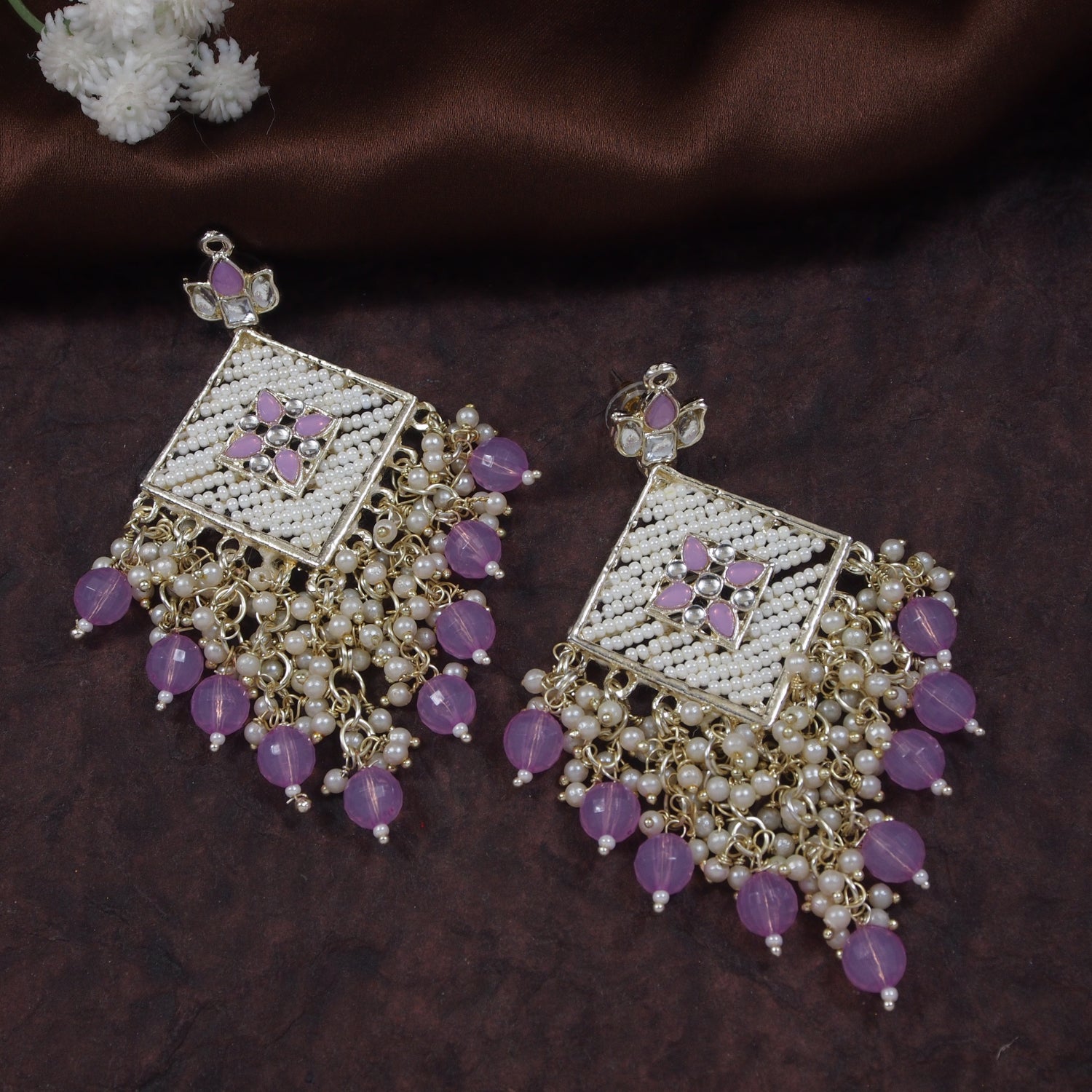 Mysha Purple Earrings