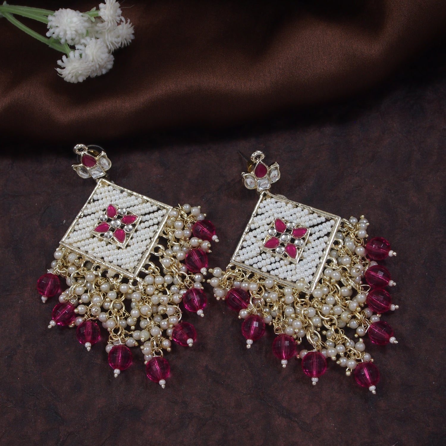 Mysha Pink Earrings