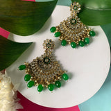 Kanish Green Earrings