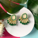 Farha Green Earrings