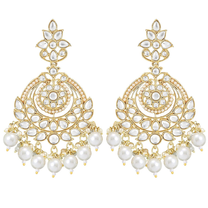 Vismita White Earrings