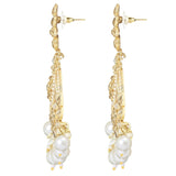 Vismita White Earrings