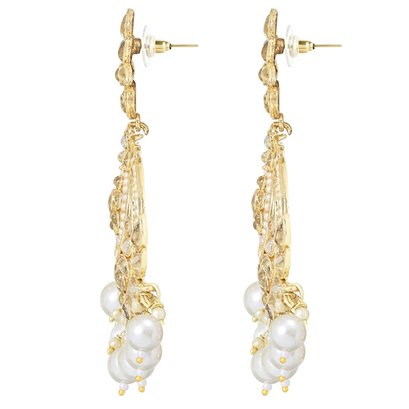 Vismita White Earrings