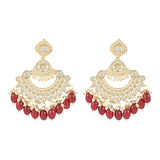 'Elina' Maroon Earrings