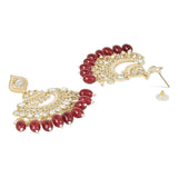 'Elina' Maroon Earrings