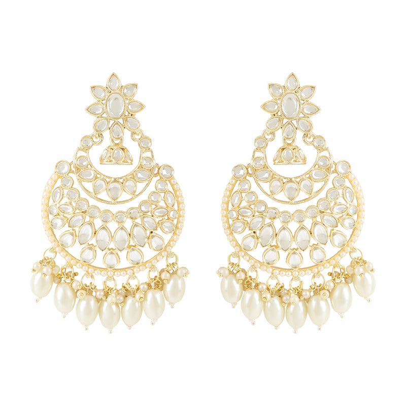 Ronita White Earrings