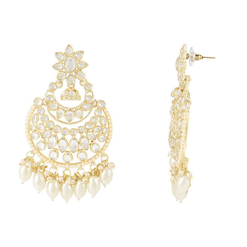 Ronita White Earrings