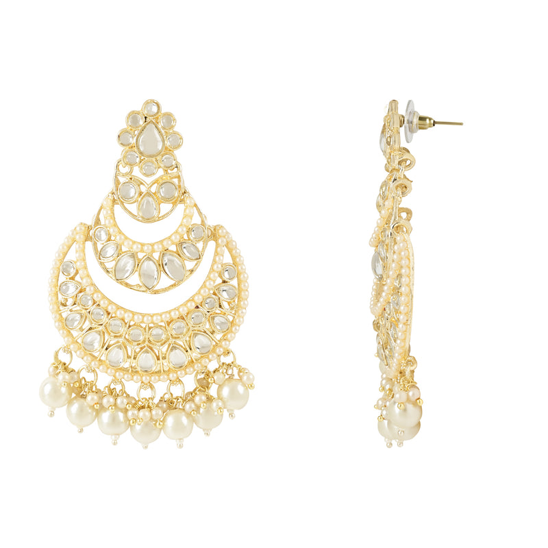 Priyanshi White Earrings