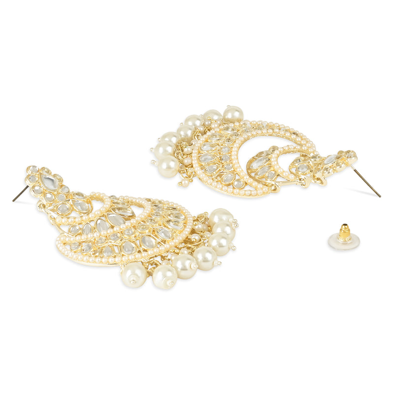 Priyanshi White Earrings